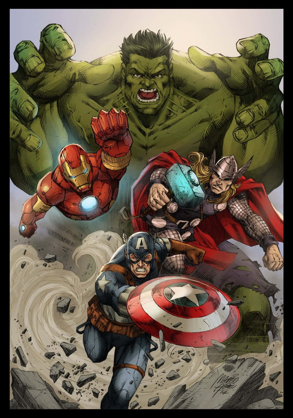 Fejrer din fandom for Marvel og DC med en iPhone! Wallpaper