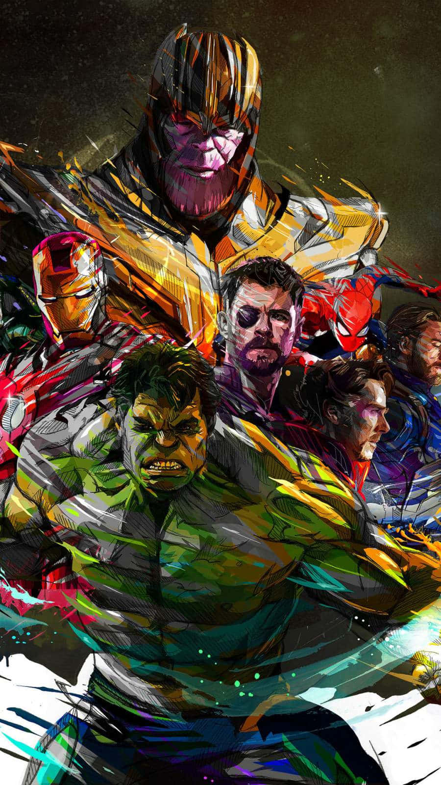 Avengersil Poster Del Film Sfondo