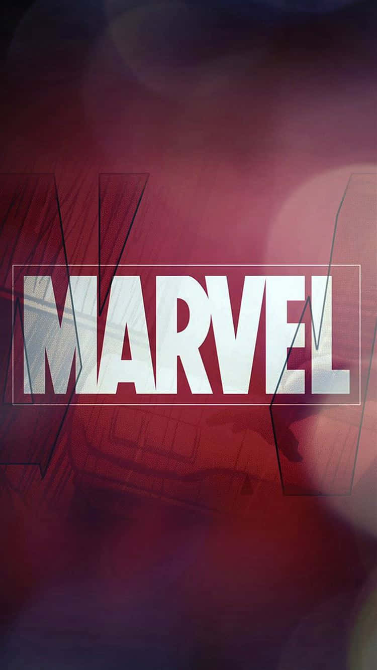Marvelkonst På En Iphone - Kom I Kontakt Med Superhjältarna Wallpaper