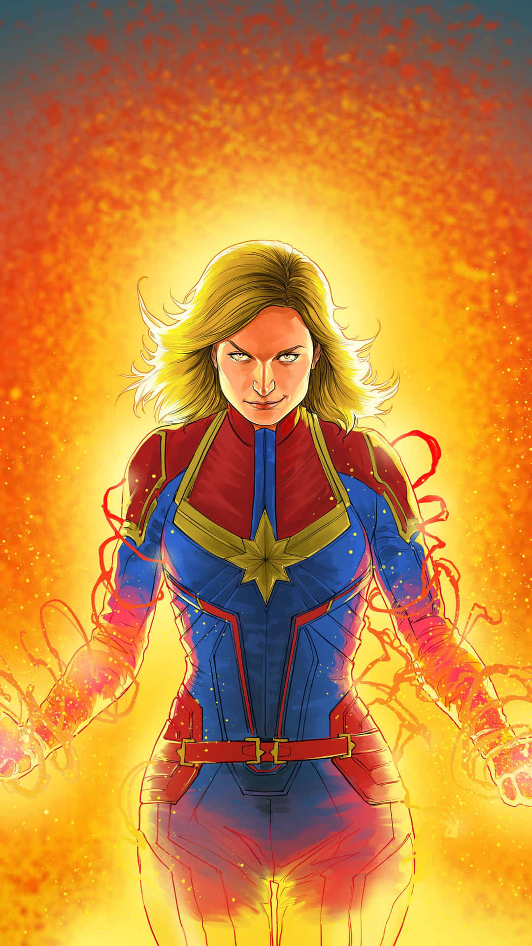 !Stræk en Pose med Marvel-kunst på din iPhone! Wallpaper