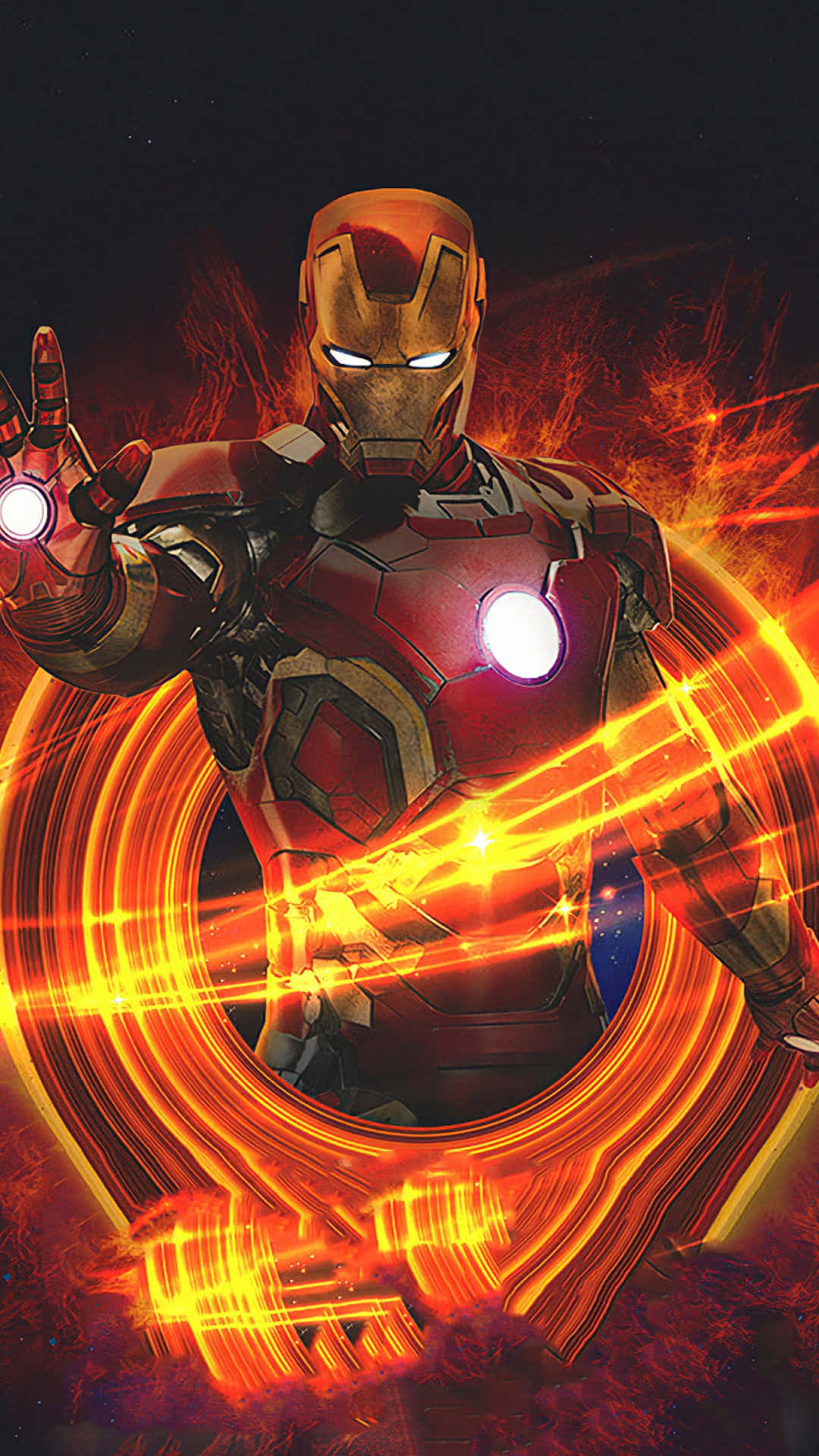 Iron Man In The Fire Wallpaper