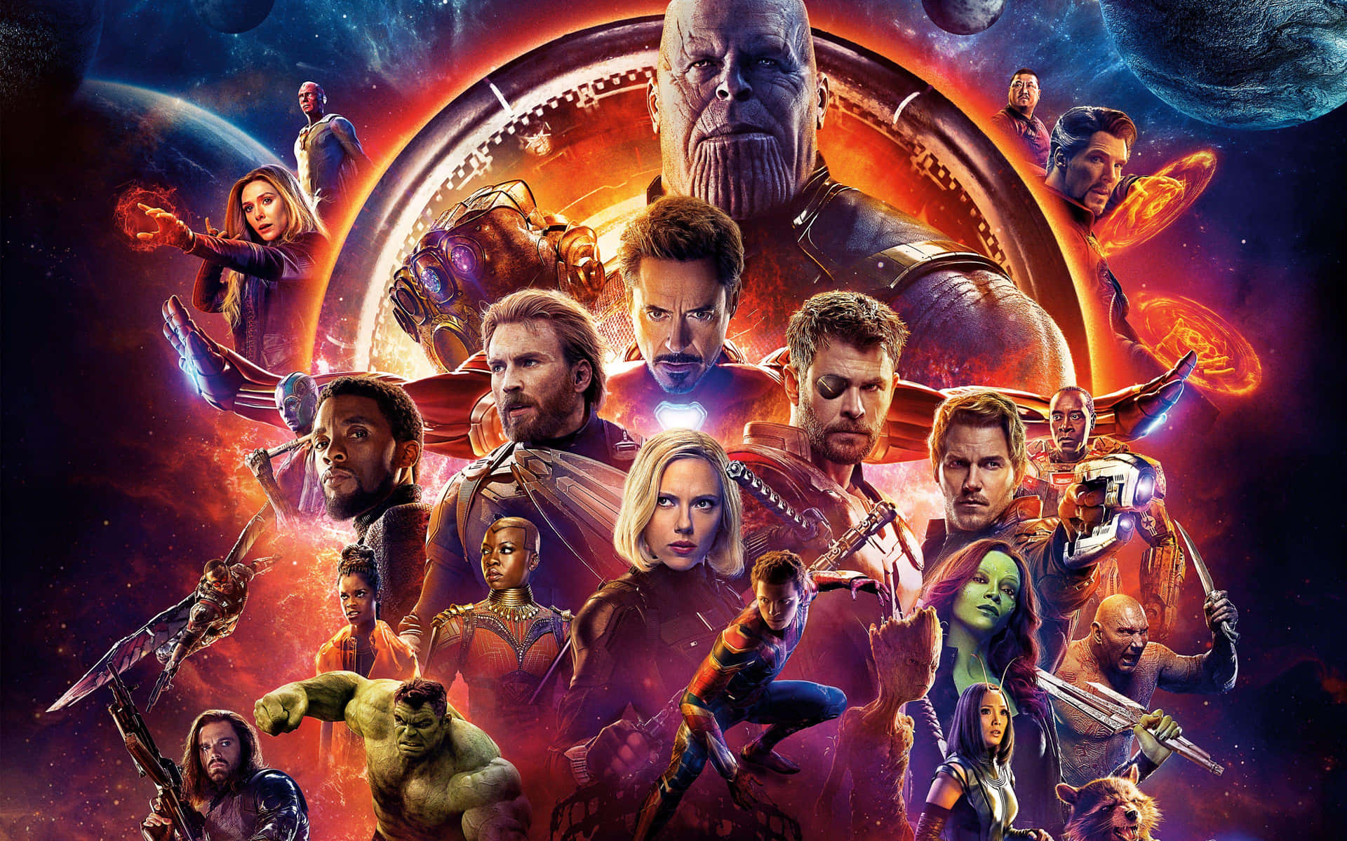 Marvel Avengers Epic Ensemble4 K Wallpaper