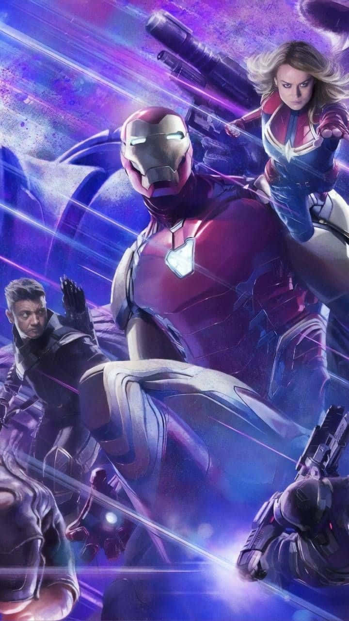 Avengersversammeln Sich, Um In Marvel's Avengers-spiel Gegen Superschurken Zu Kämpfen. Wallpaper