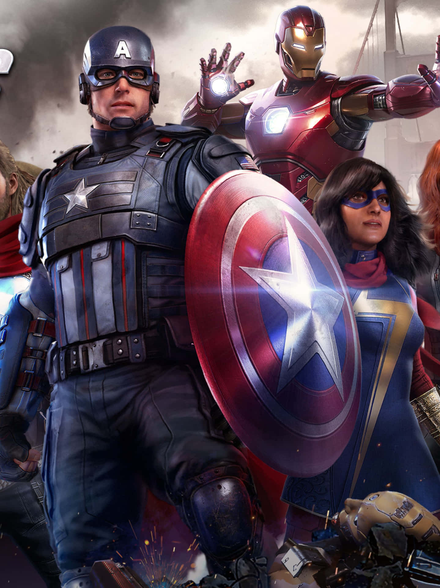 Bildspela Marvel Avengers För Att Rädda Världen Wallpaper