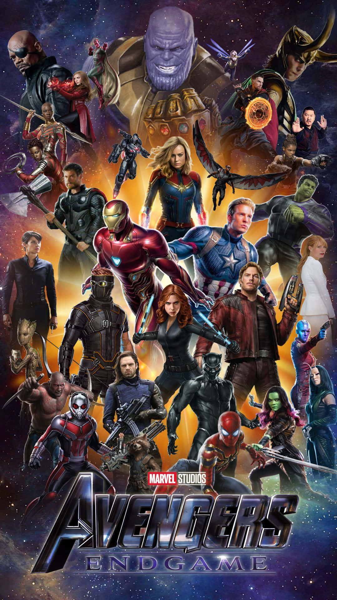The heroes of the Marvel Avengers assemble in the Marvel Avengers game. Wallpaper