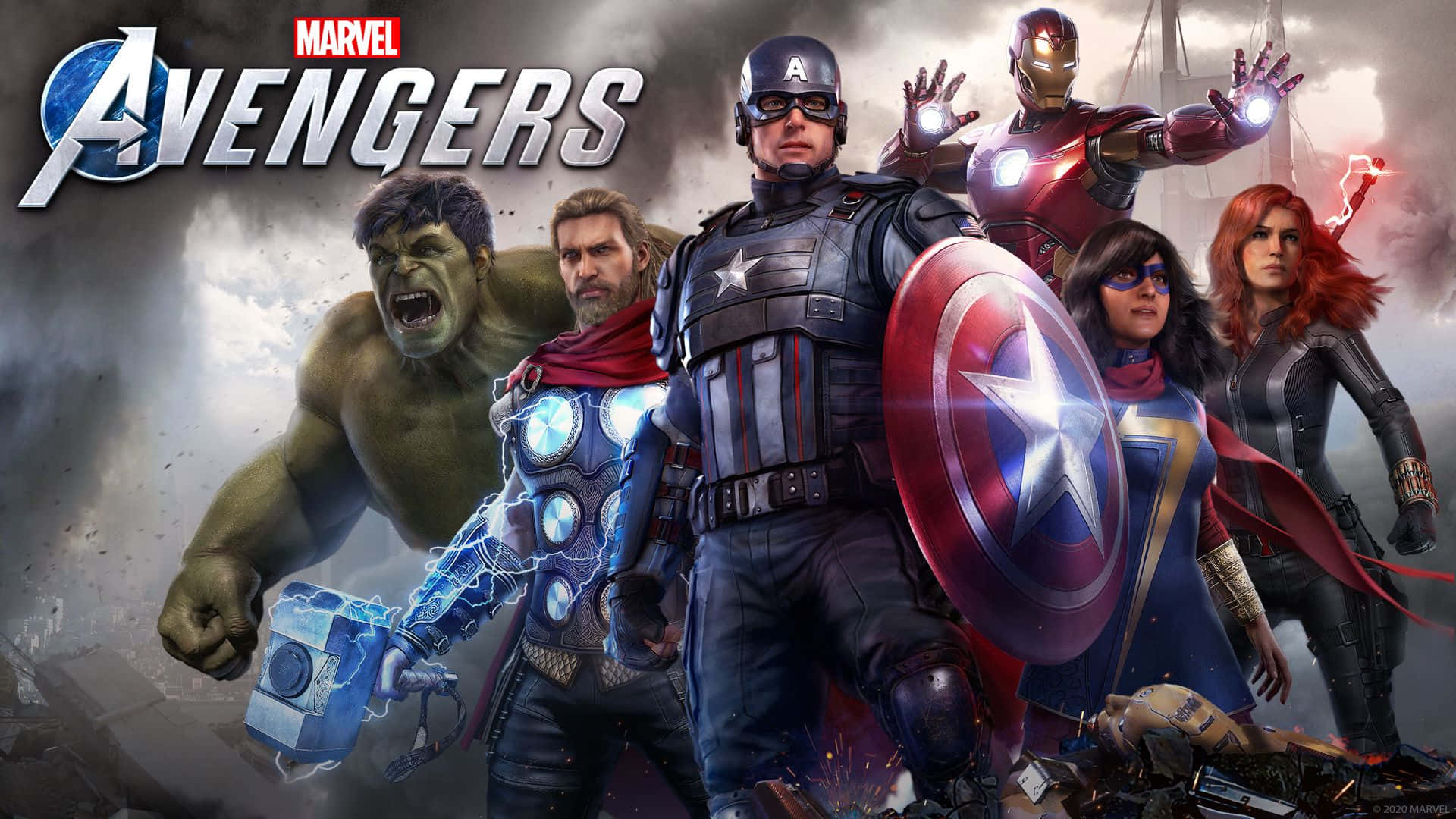 - Marvel Avengers Actionäventyrsspel Wallpaper