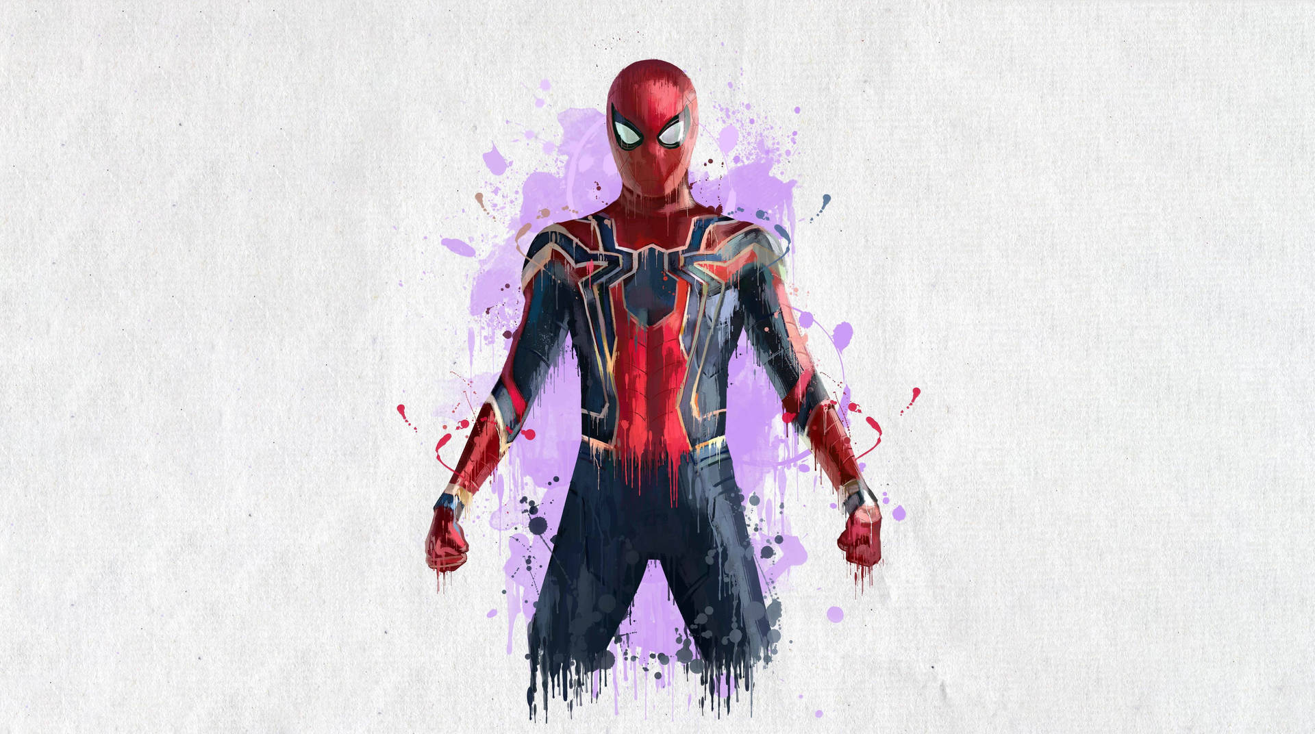 Marve Avengers Jern Spider Man-design Wallpaper