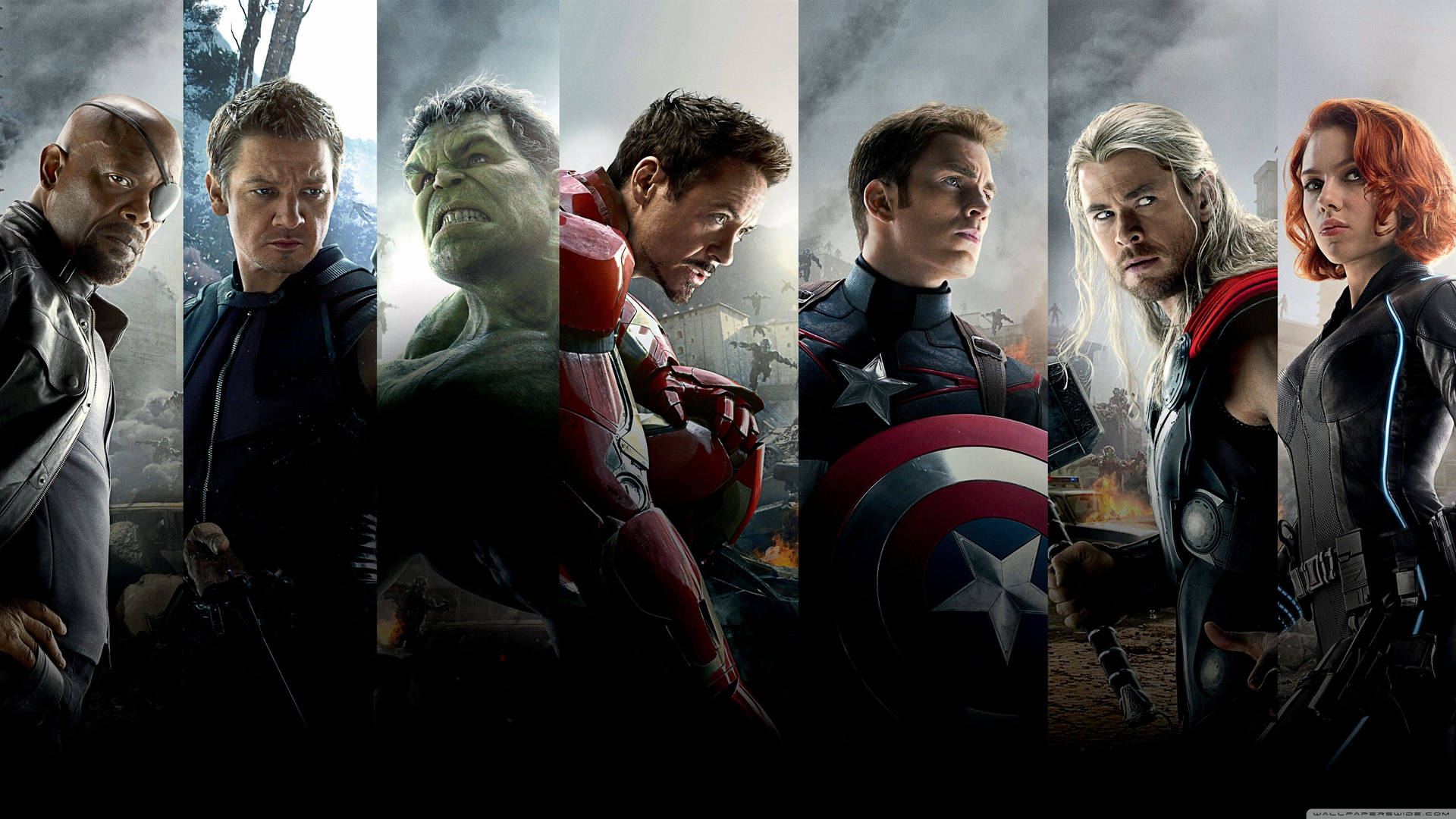 Marvel Avengers Superhero Layout Wallpaper