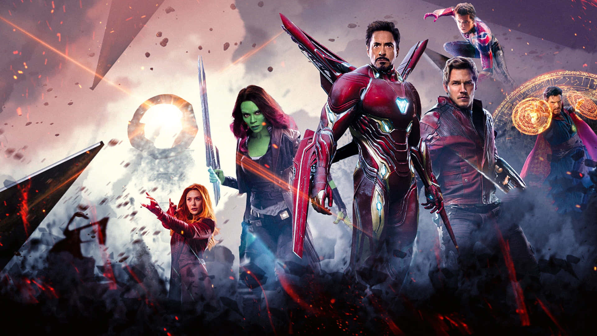 Marvel Avengers Team Action4 K Wallpaper