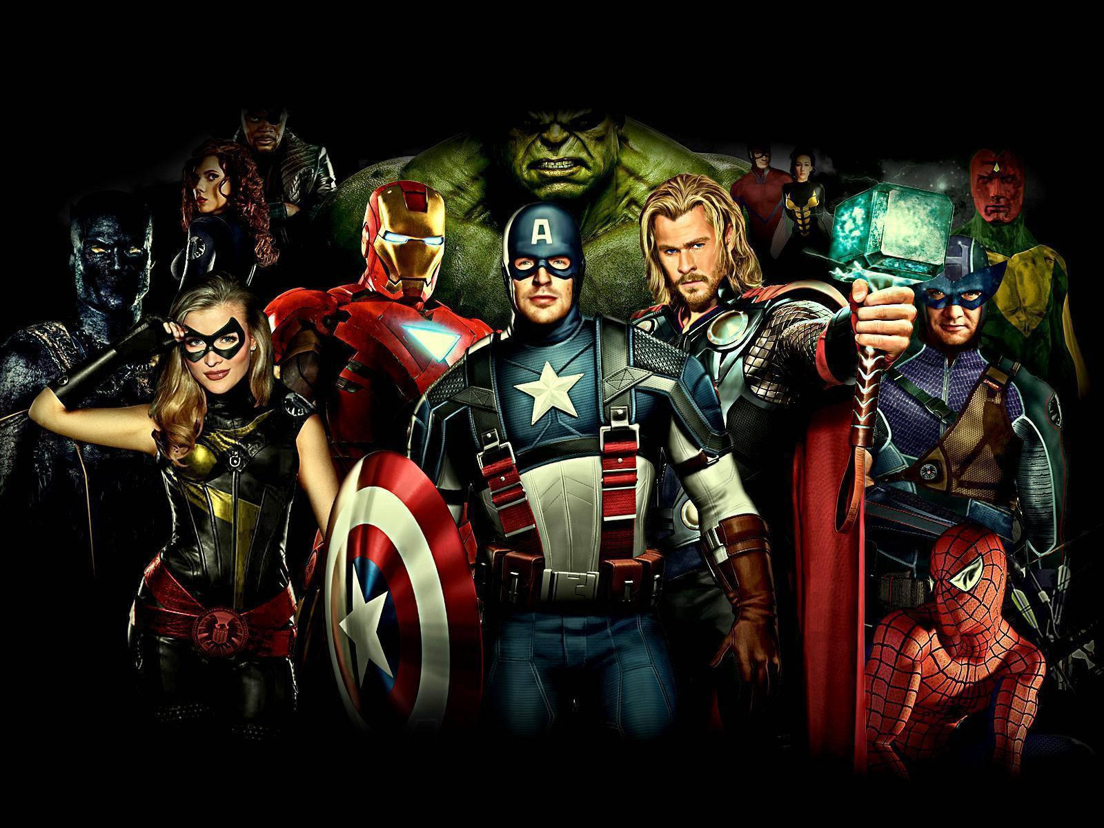 Marvel Avengers Tegneserie Wallpaper