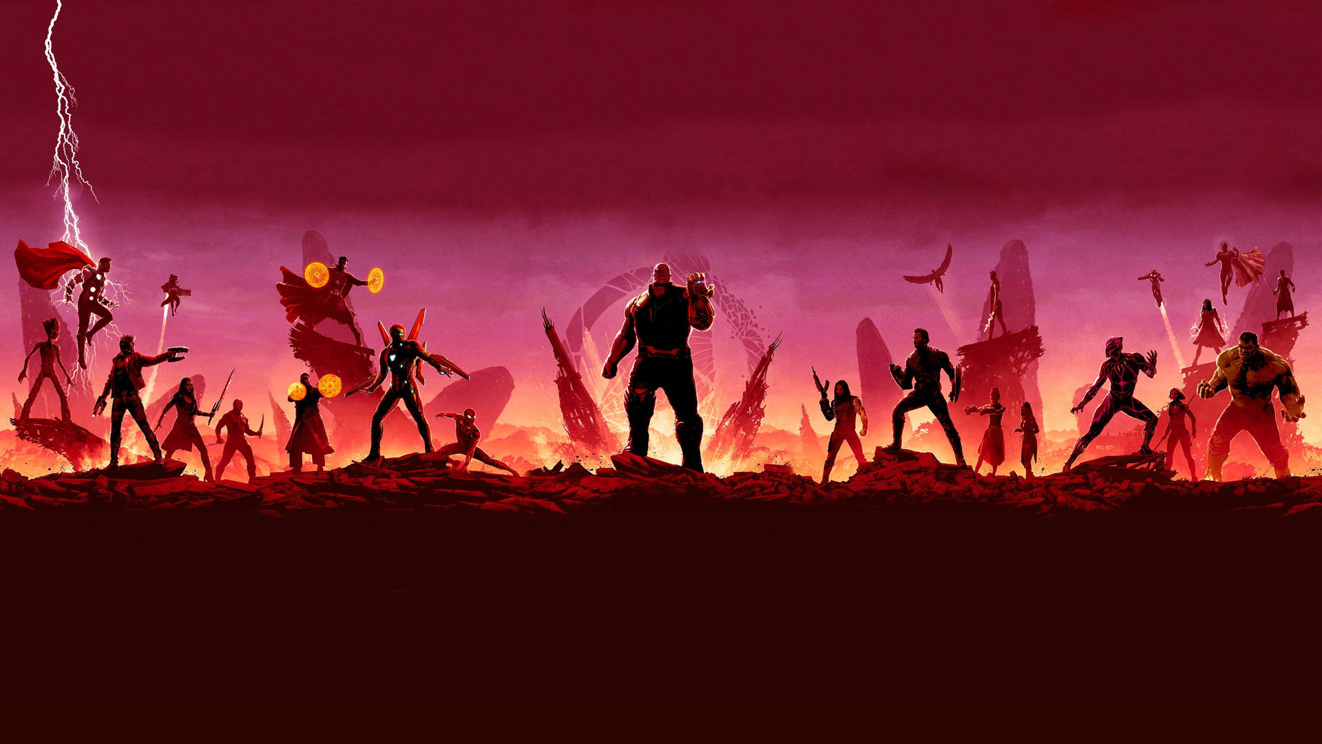 Marvel Avengers Thanos In Infinity War Wallpaper