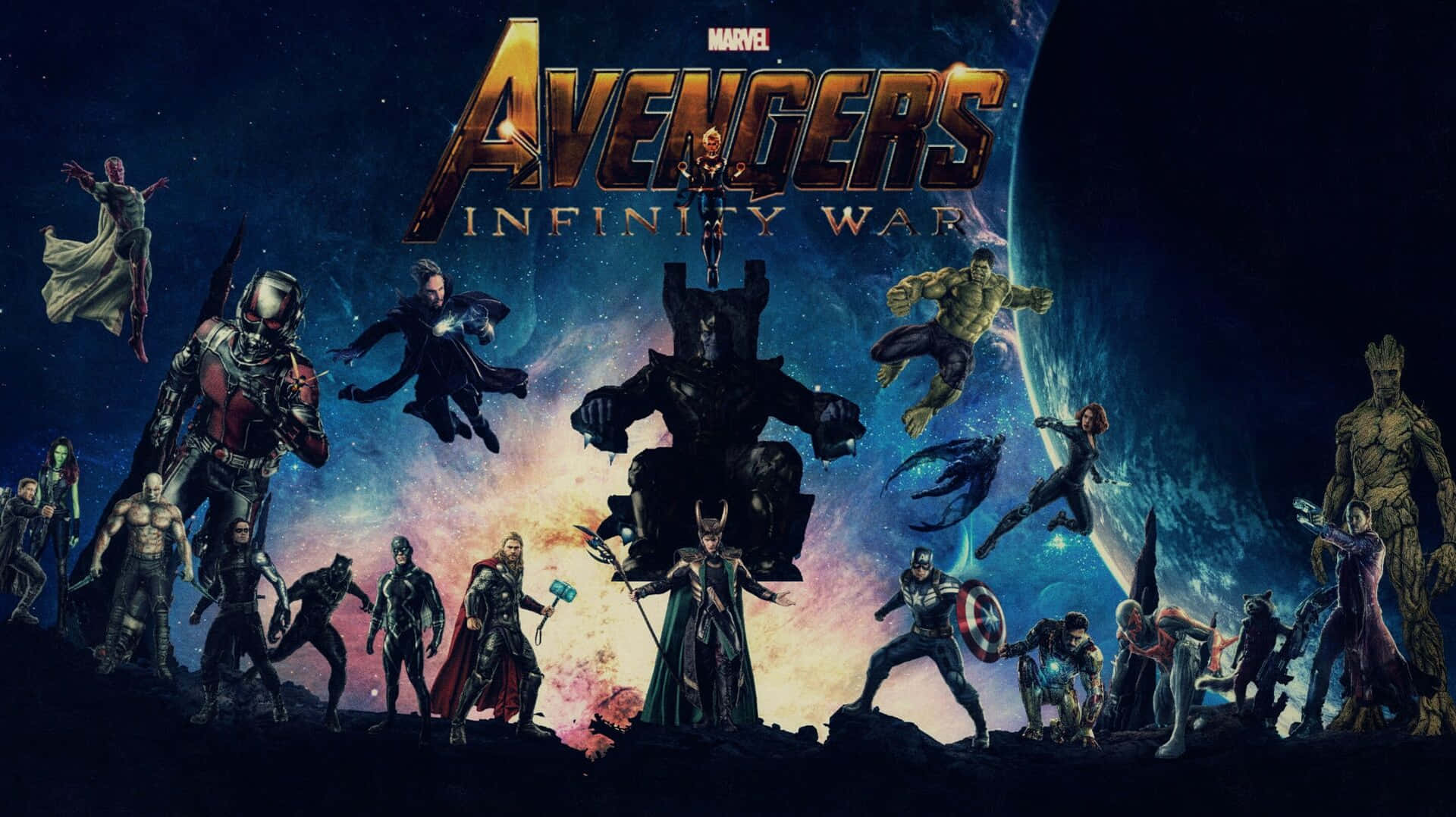 Förenasmed Marvel Vid Avengers Hq