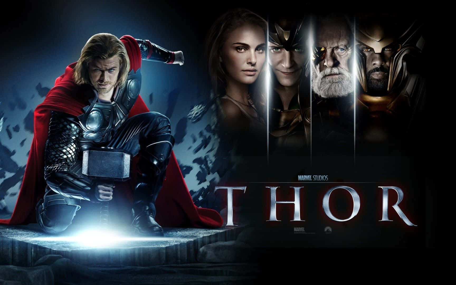 Pósterde La Película De Thor Con Un Hombre Y Una Mujer