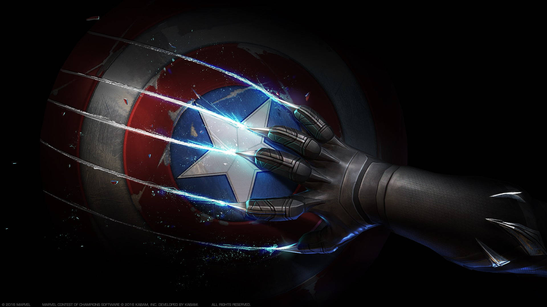 Elcapitán América De Marvel Listo Para Salvar El Día. Fondo de pantalla