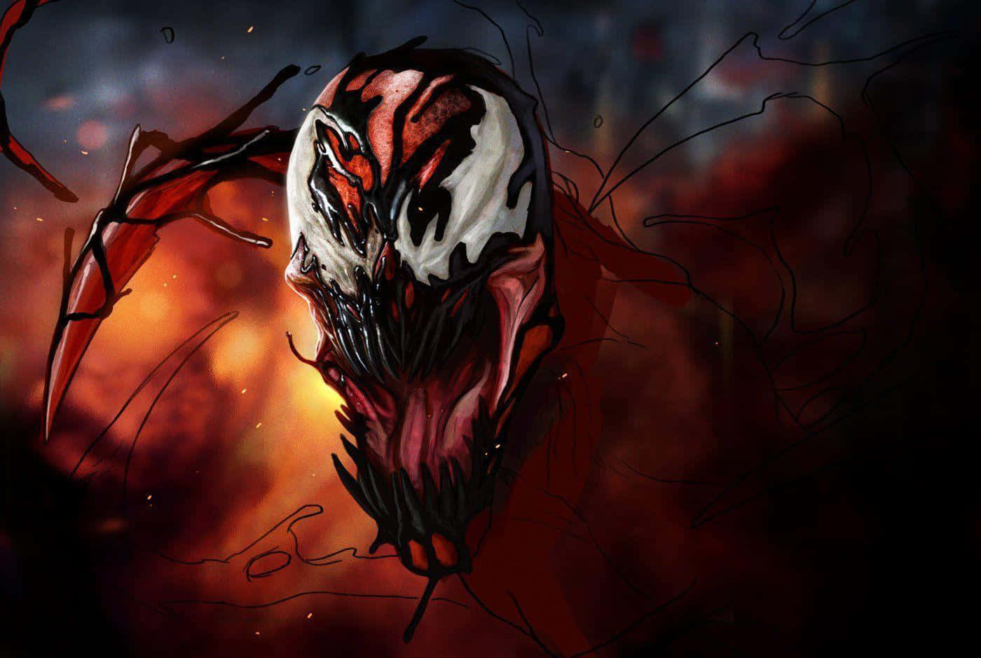 "Carnage - Ready to Unleash Chaos and Terror" Wallpaper