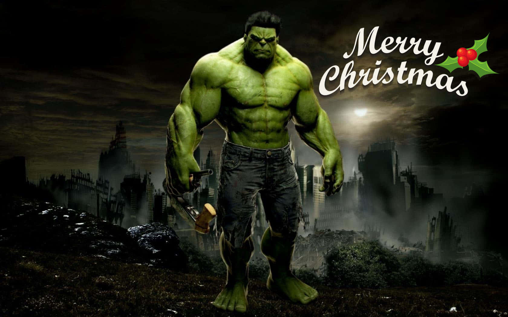 Marvel Hulk Merry Christmas Wallpaper