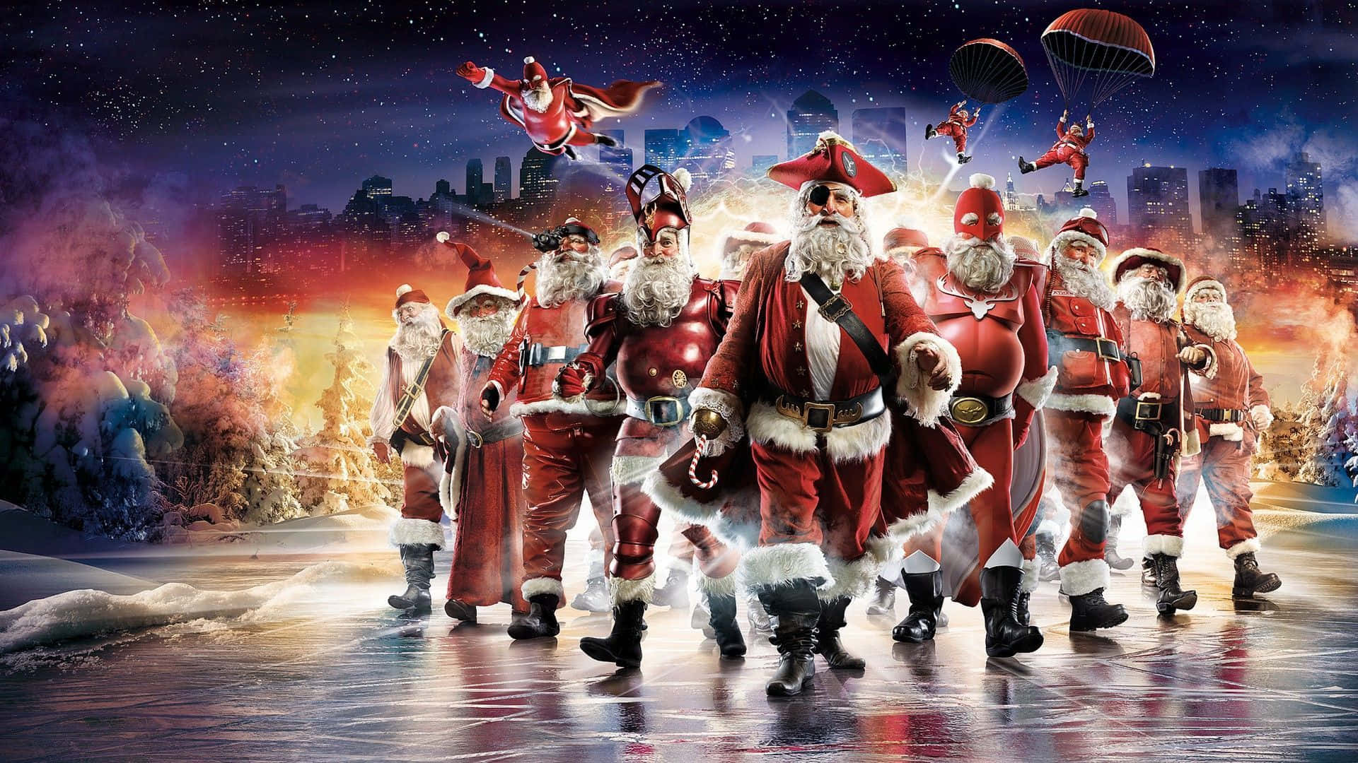 Marvel Christmas Pirates Santa Claus Wallpaper