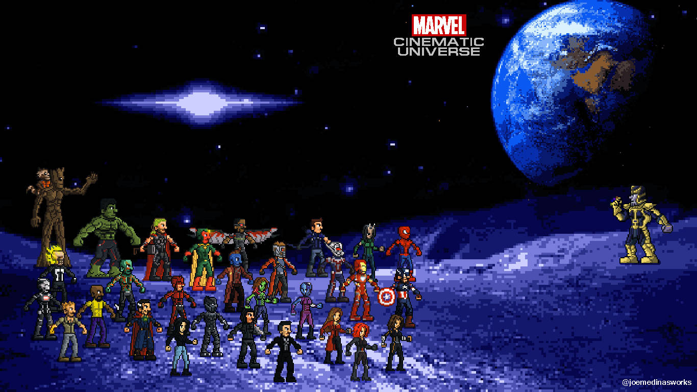 Marvel Cinematic Universe Pixel Art
