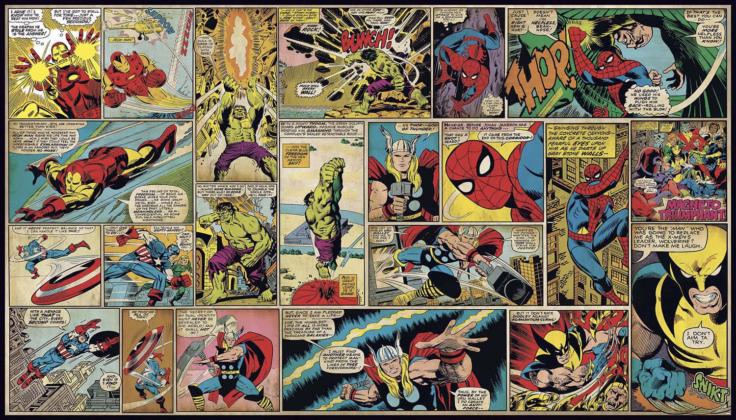 Marvel Tegneserie 1500 X 857 Wallpaper