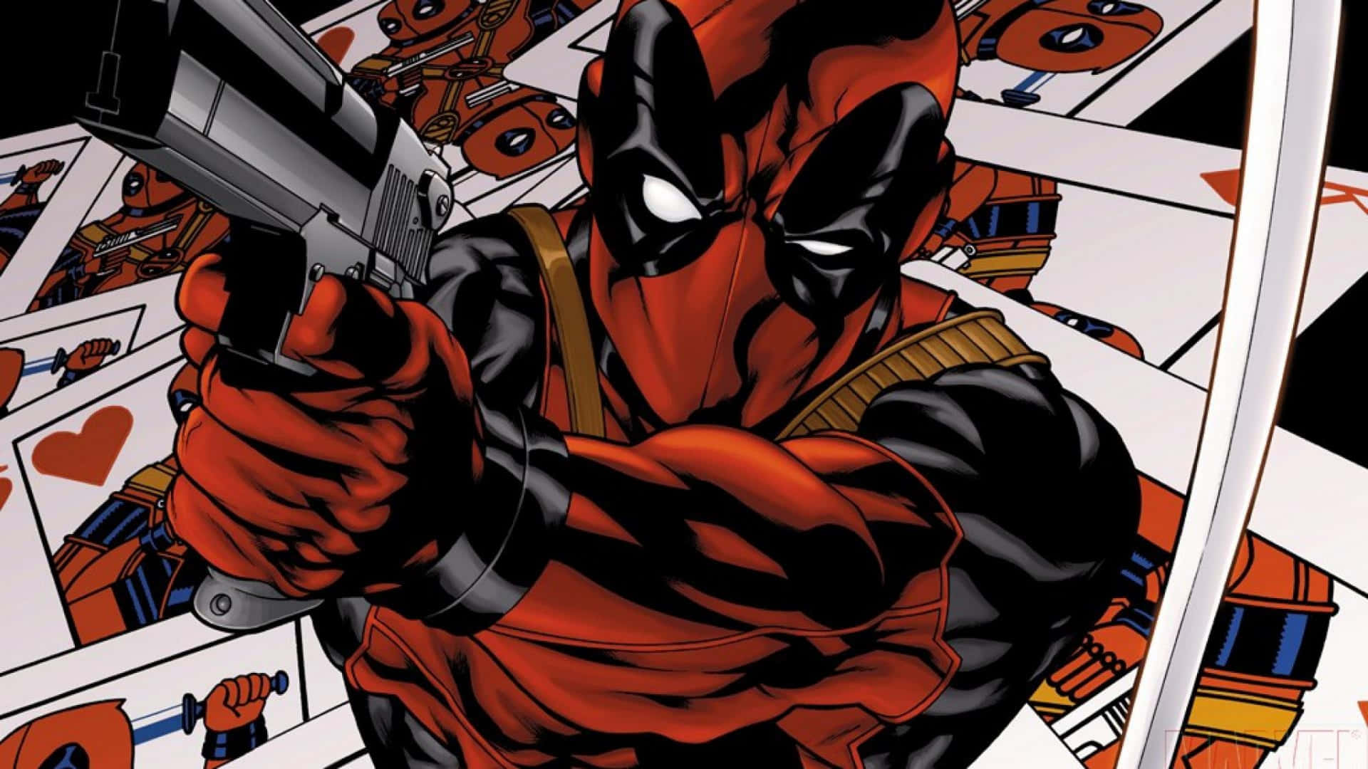 Marvel Comics 2560x1440 Deadpool With A Gun Wallpaper
