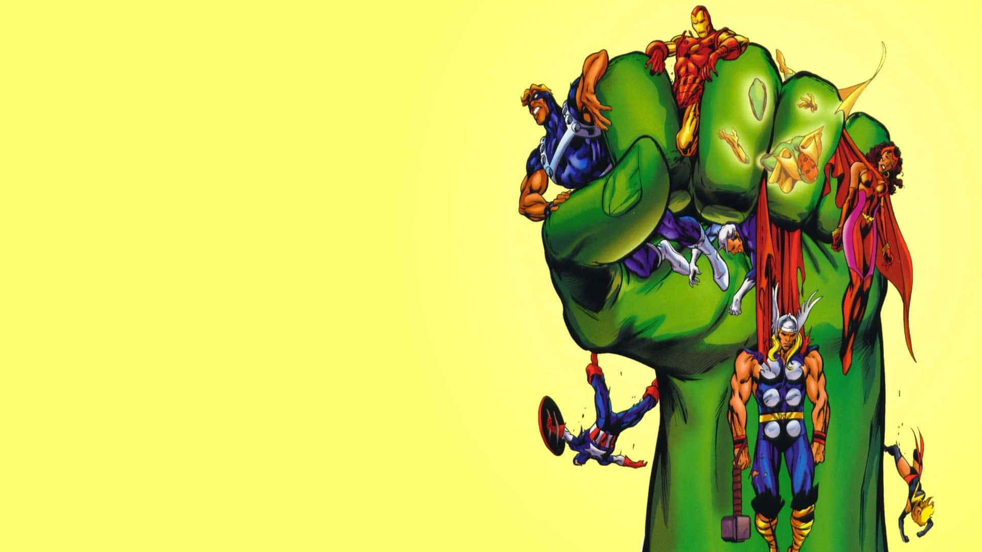 Hulk's Fist Marvel Comics 2560x1440 Wallpaper