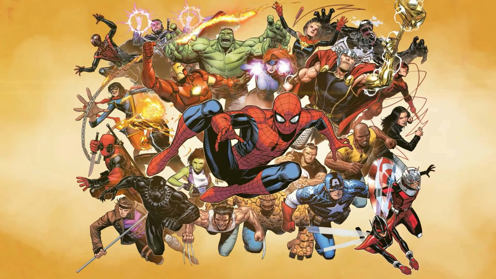 Best Characters Of Marvel Comics 2560x1440 Wallpaper