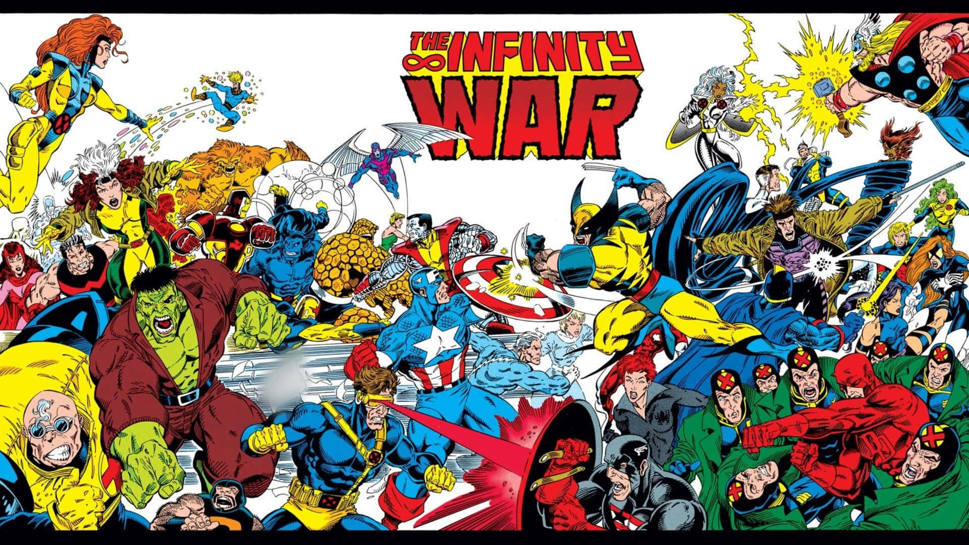Classic Infinity War Marvel Comics 2560x1440 Wallpaper