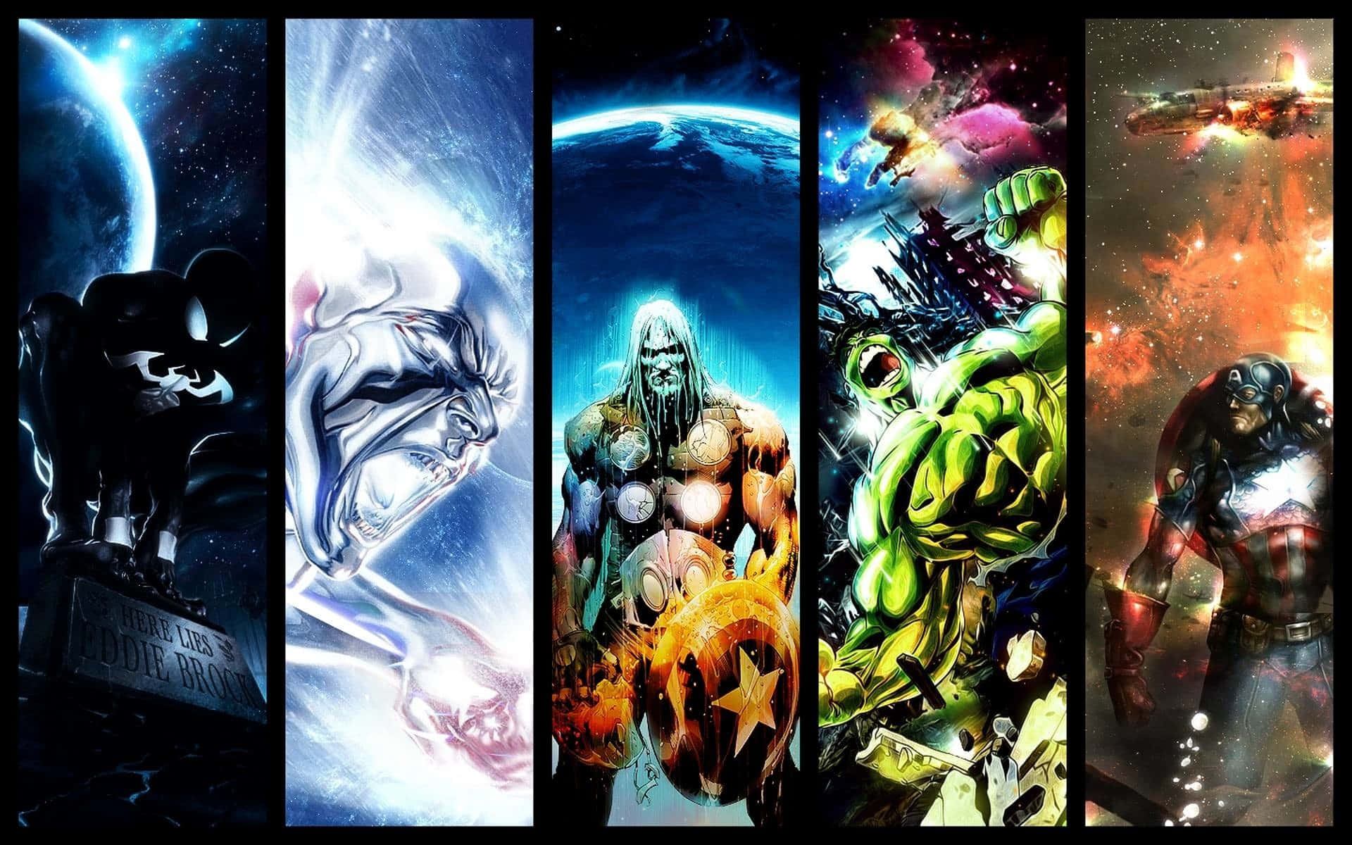 Marvel_ Comics_ Heroes_ Collage Wallpaper