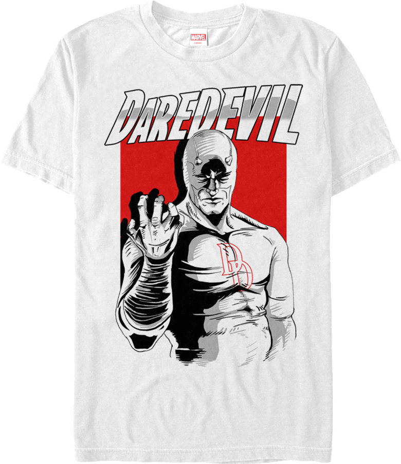 Marvel Daredevil Graphic Tee Design PNG