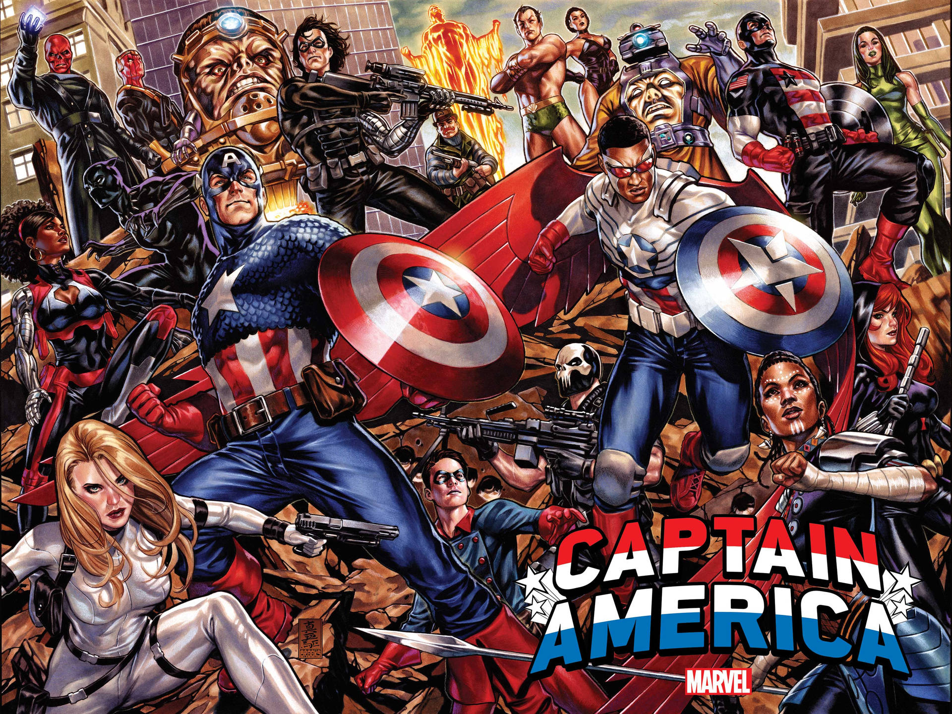 Marvelskrivbord Avengers Wallpaper