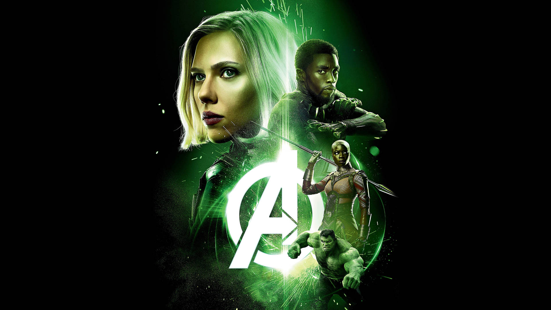 Marvel Desktop Gem-Themed Avengers Wallpaper