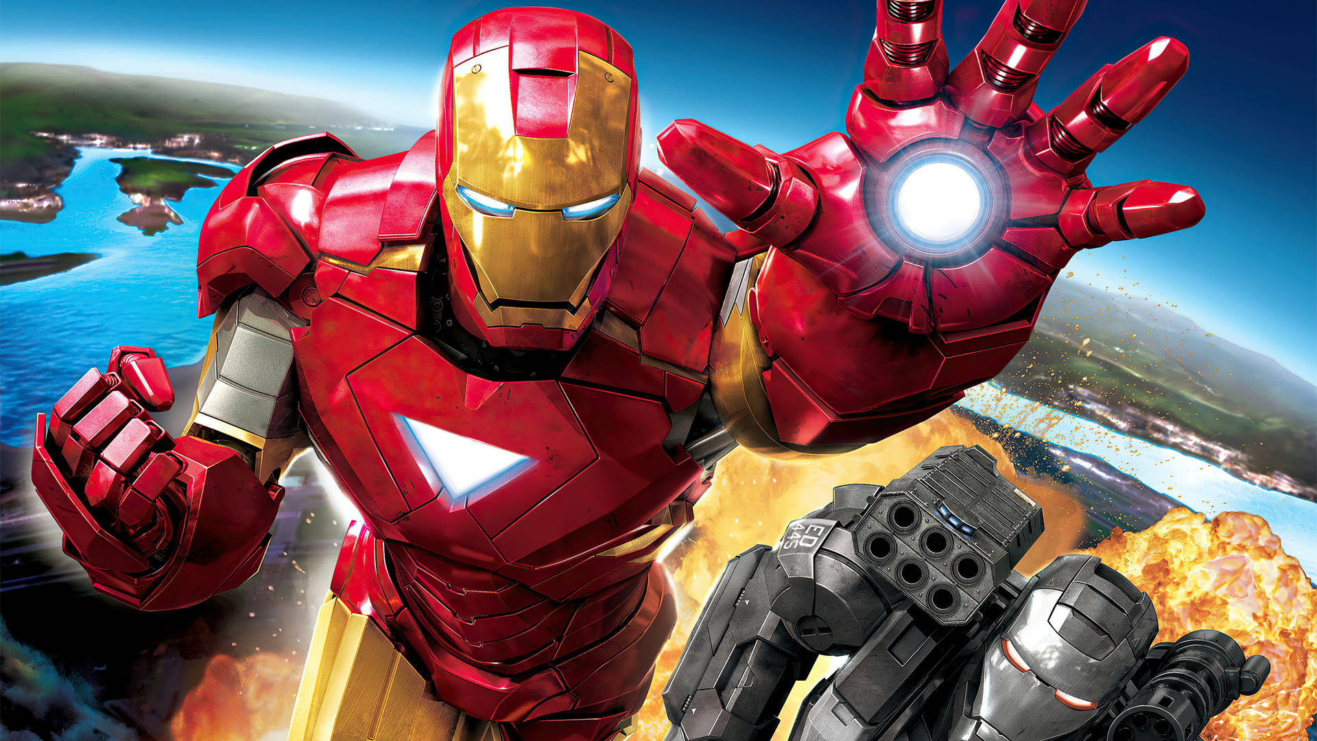 Marvel Desktop Iron Man And War Machine Wallpaper