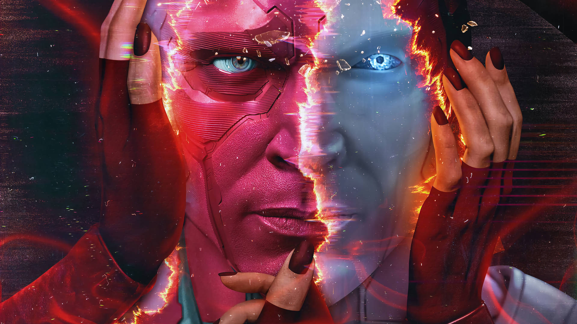 Vision Marvel Hero Desktop Wallpaper Wallpaper