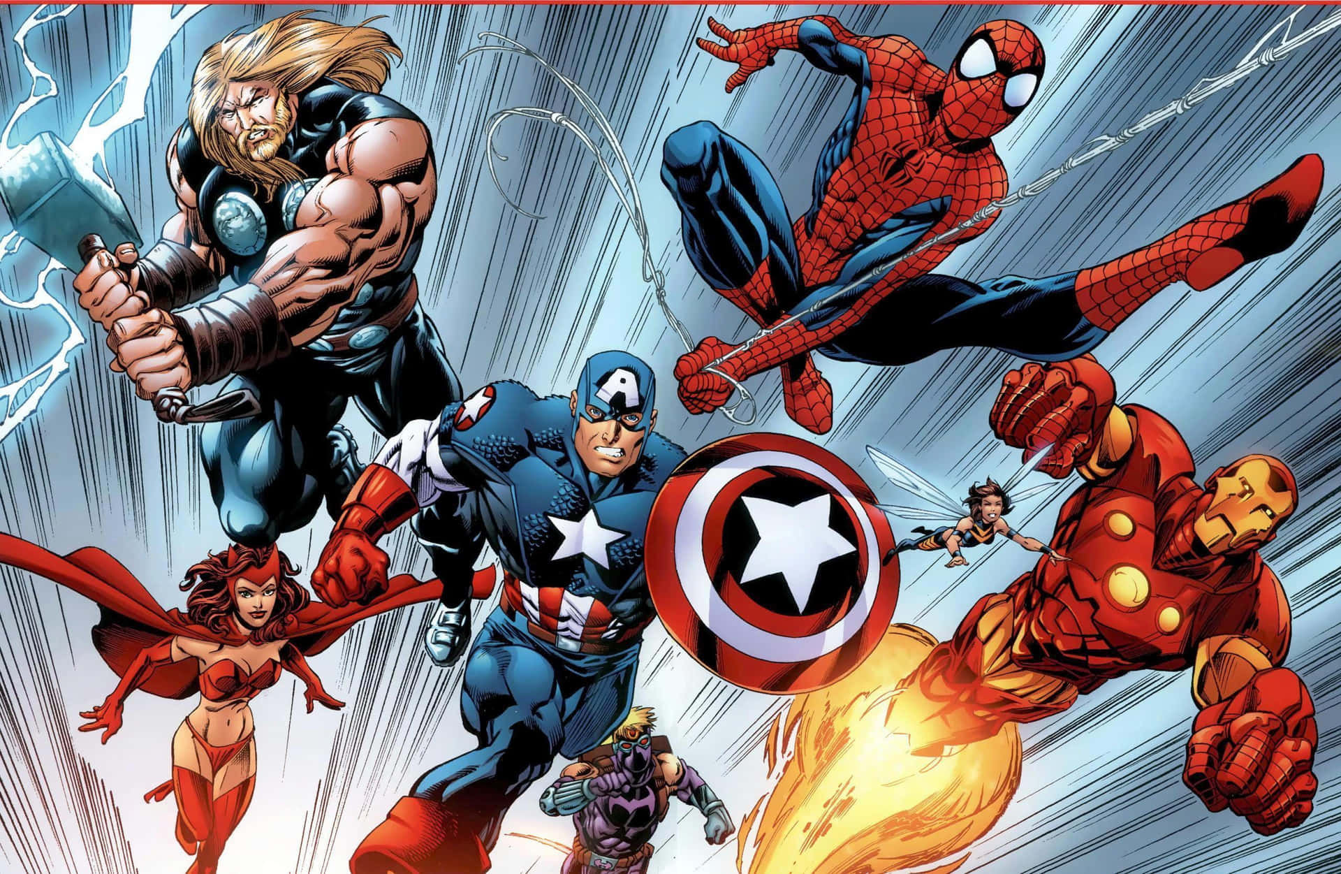Download Marvel Dope Avengers Cartoon Animation Wallpaper 