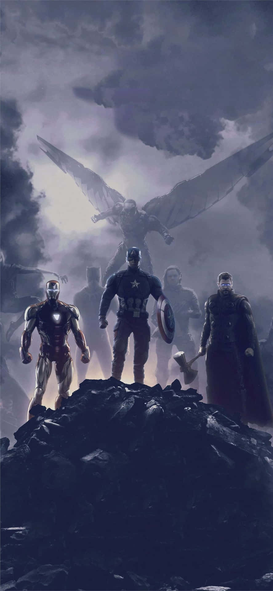 Retratoasombroso De Los Vengadores Endgame De Marvel. Fondo de pantalla
