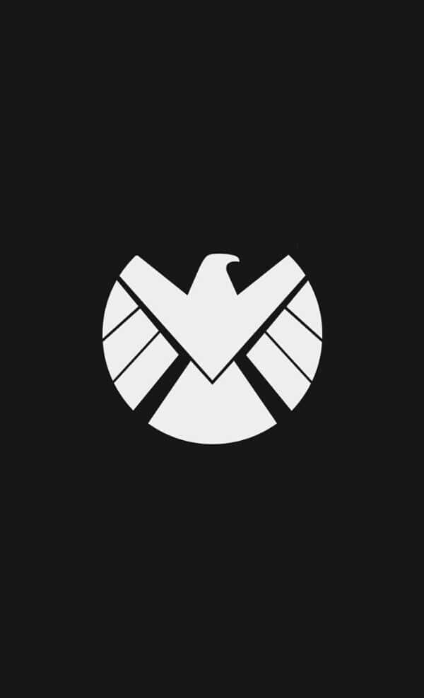 Marvel Falcon Logo White Middle Wallpaper