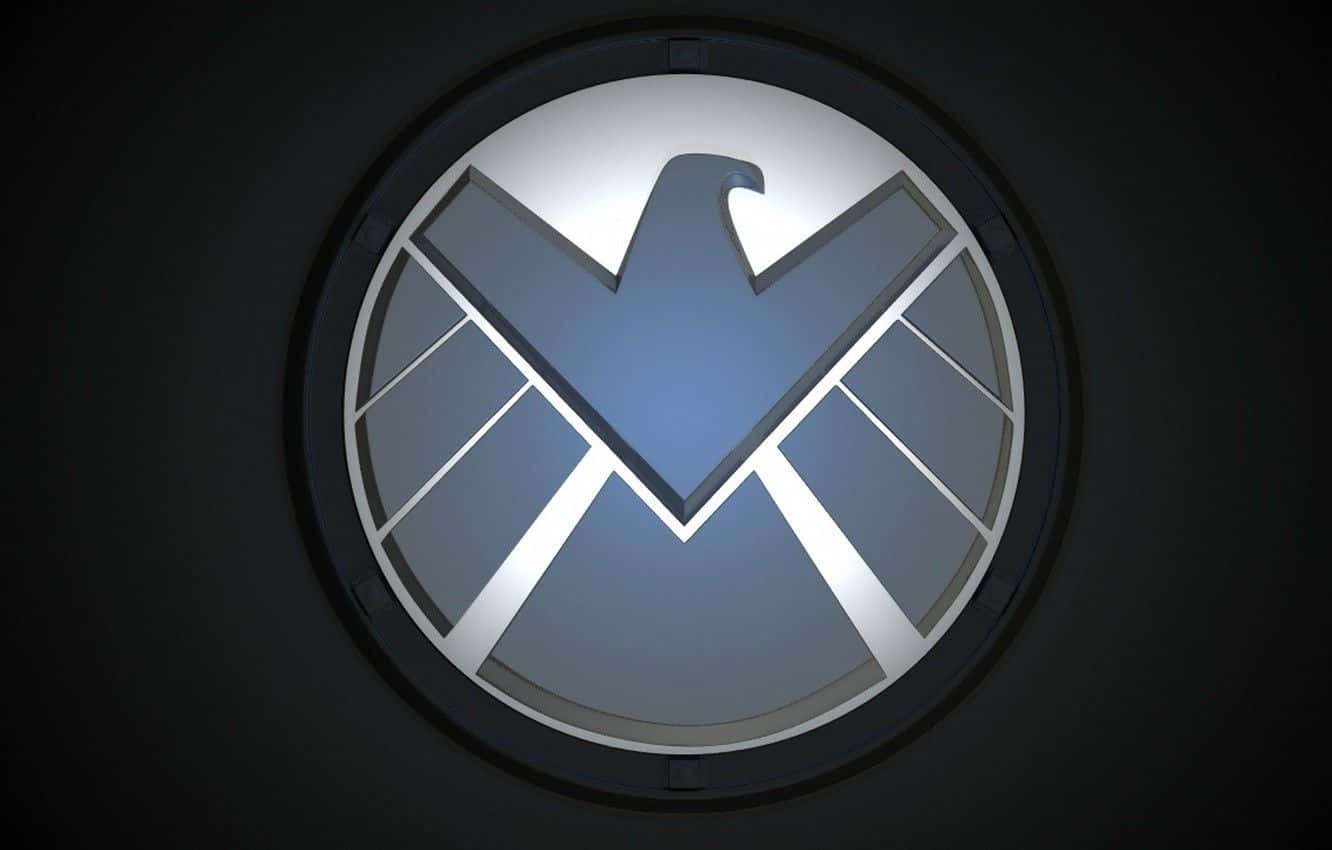Marvel Falcon Logo Embossed Black Wallpaper