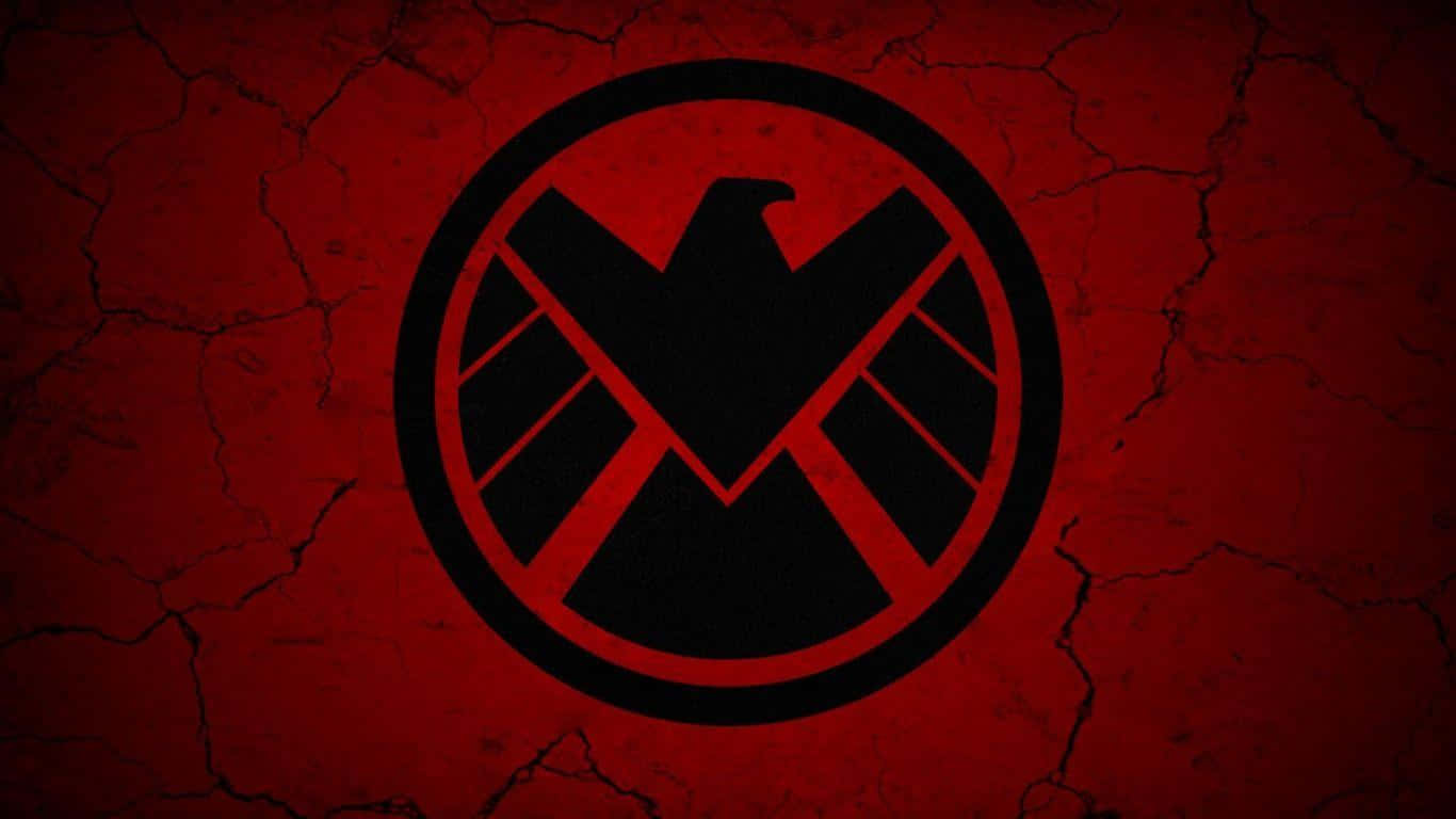Marvel Falcon Logo Shield Logo Red Wallpaper