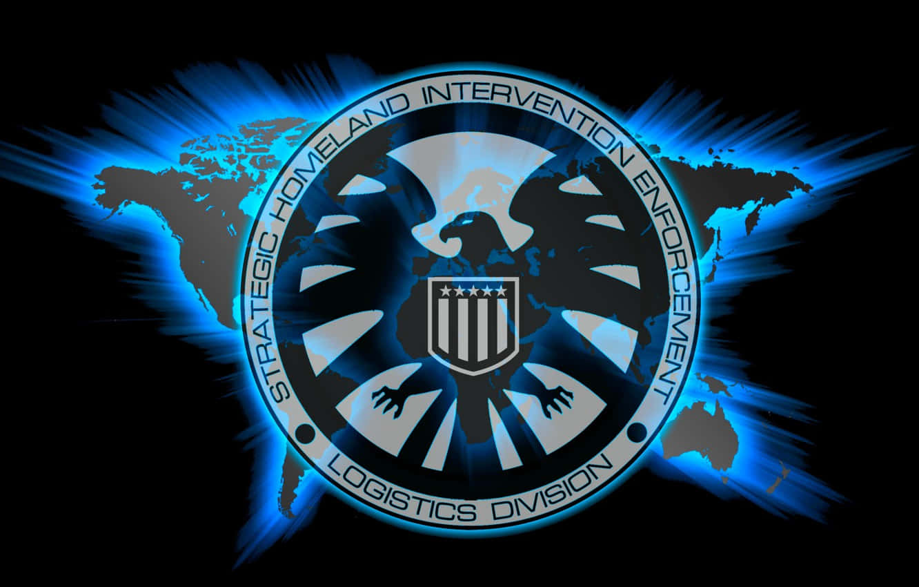 Fed Marvel Falcon Logo Baggrund Wallpaper