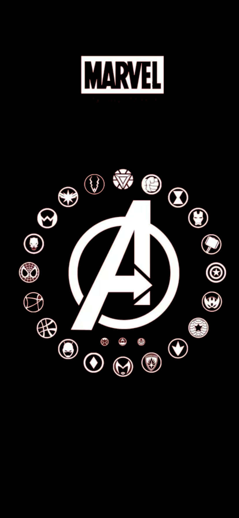 Fly Højt med Marvel Falcon Logo Wallpaper