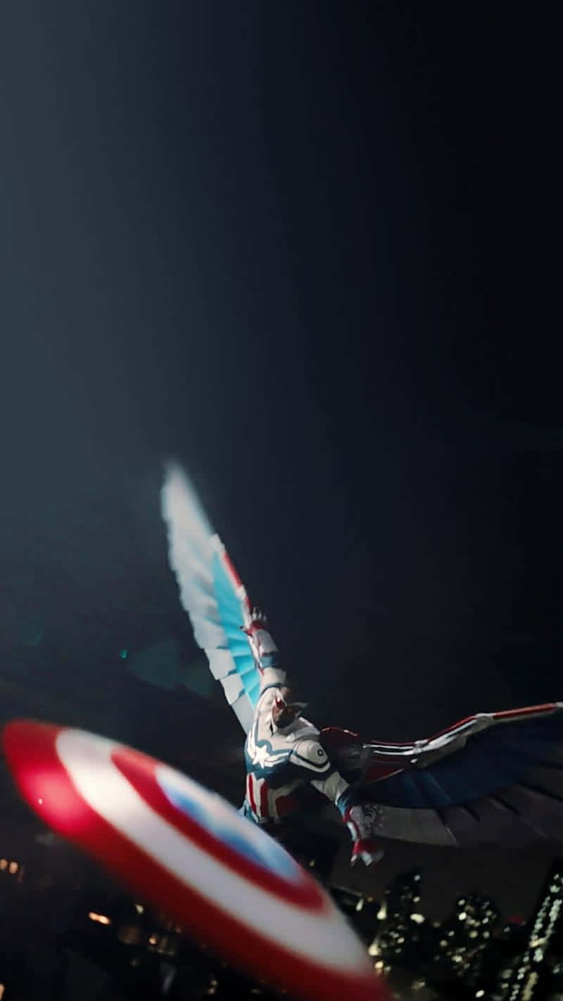 Imagemdo Logo Falcon Da Marvel. Papel de Parede