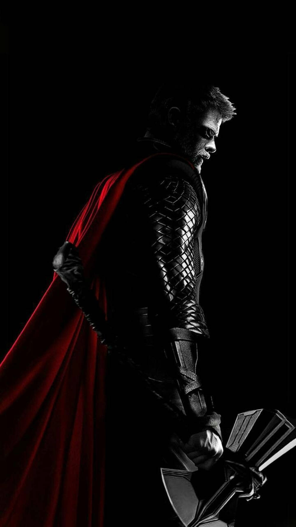 Marvel Hero Thor Stormbreaker Side Angle Wallpaper