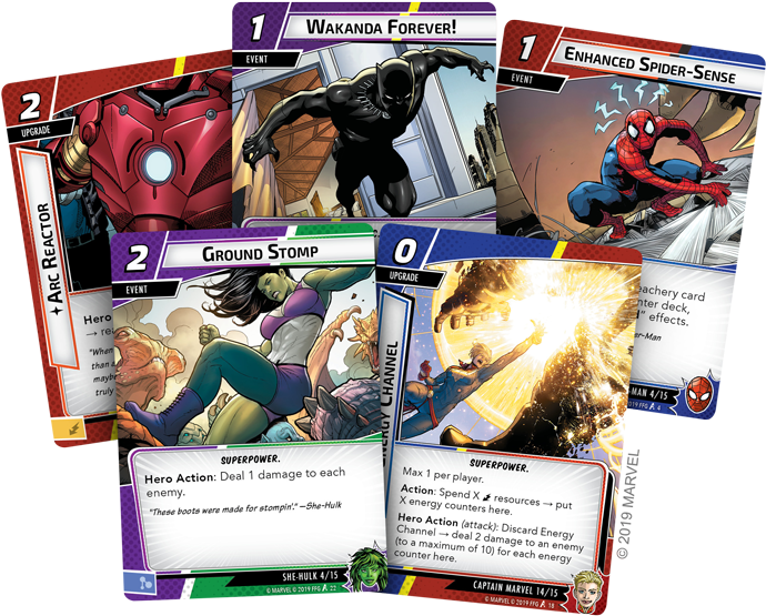 Marvel Heroes Card Game Collection PNG