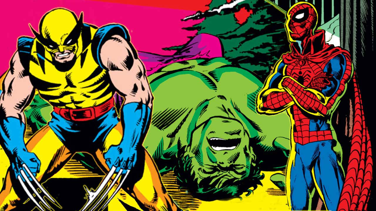 Marvel Heroes Wolverine Spiderman Hulk Wallpaper
