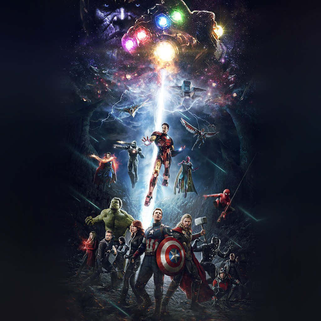 Marvel Ipad Avengers With Infinity Stones Wallpaper