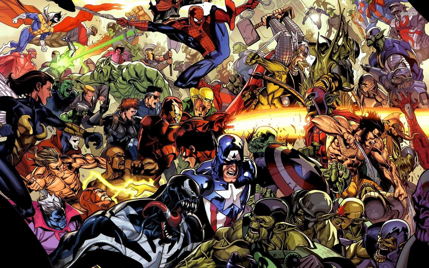 Comic Art Of Marvel iPad Wallpaper
