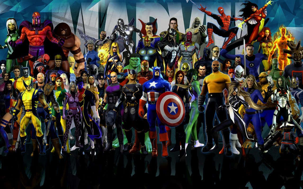 Iconosemblemáticos De Los Superhéroes De Marvel Para Ipad. Fondo de pantalla