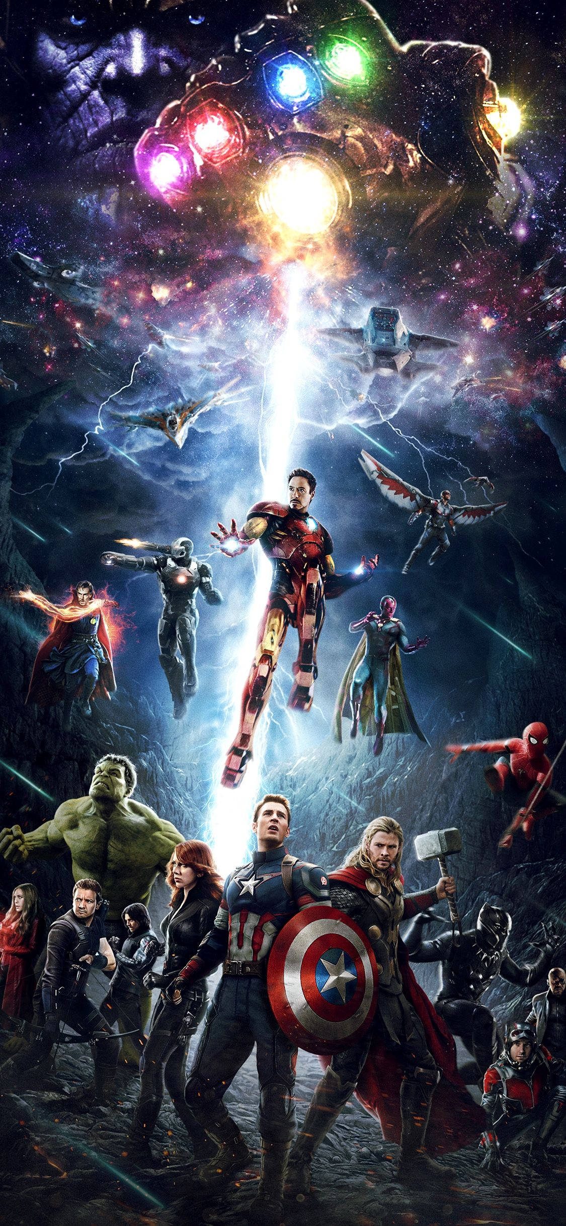 Marvel Iphone Avengers Infinity War Poster Wallpaper