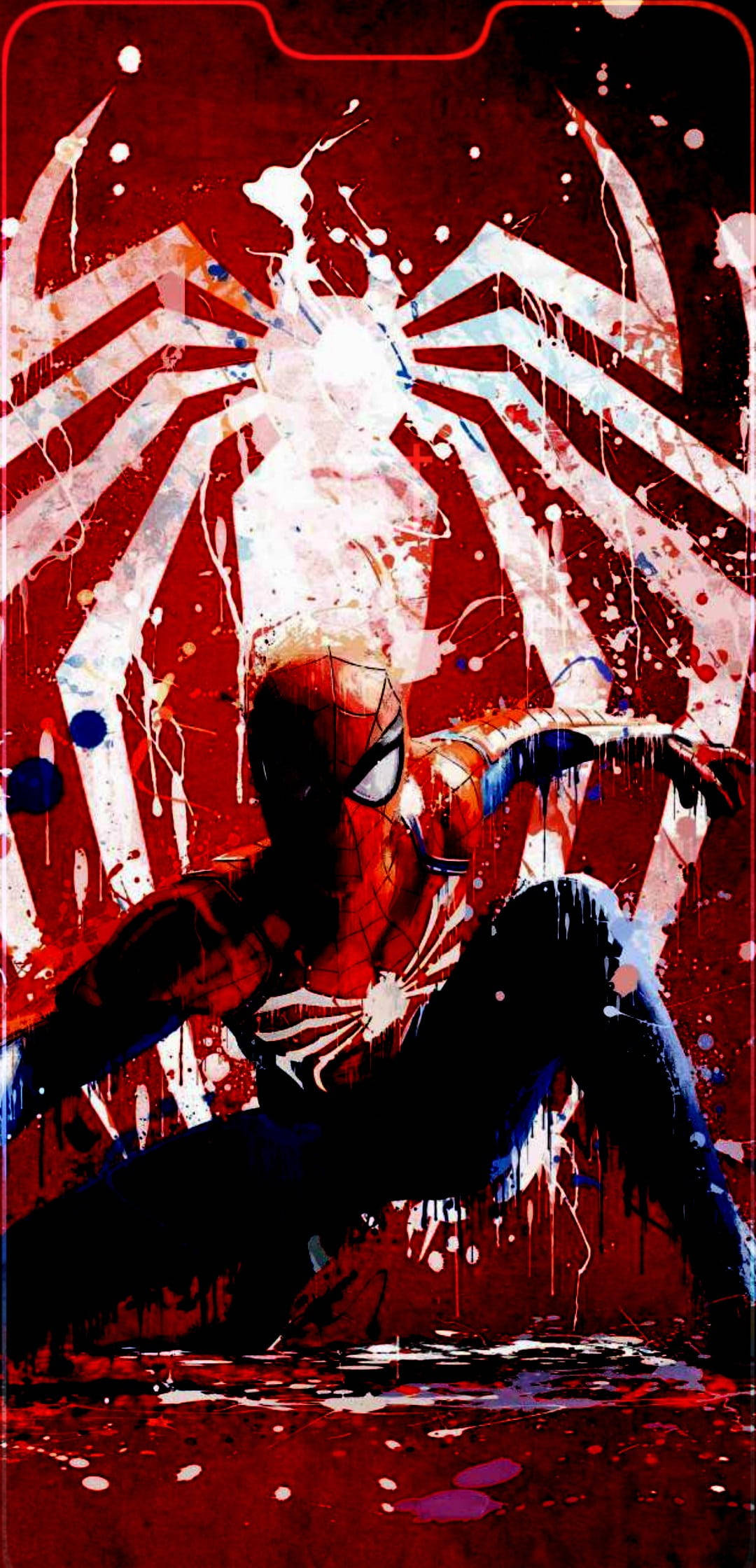 Marvel Iphone Spider Man Graphic Design Wallpaper