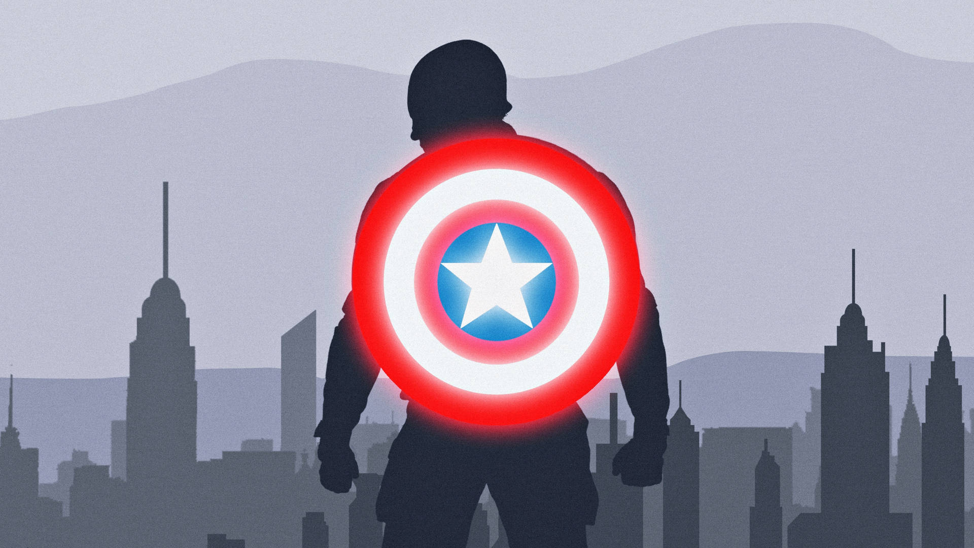 Marvel Laptop Captain America Shield Background